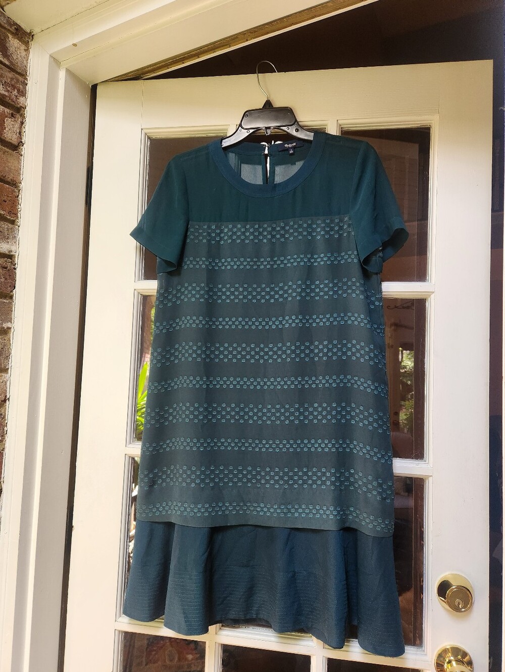 Madewell Deep Teal Dress; Size Small